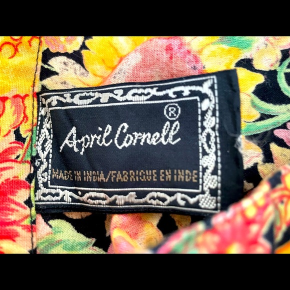 April Cornell Vintage square sunflower pillow shams. Two. - Picture 5 of 7